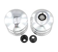 RichVibe 2 Pieces Bubbler Sprinkler Head Aluminum Garden Hose Diffuser for Delicate Plant Watering Rustproof Root Irrigator for Trees Shrubs Flowers Easy Install 3/4in Connector Silver