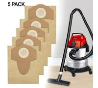 RichVibe 20L Replacement Vacuum Cleaner Bags for - 20 Litre Wet and Dry Dust Bags (5-Pack) Compatible with BT-VC 1250S, TC-VC 18/20 Li S-Sol