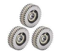 RichVibe 3pcs 36 Teeth Ebike Wheel Hub Motor Gear with Bearing for Bafang Electric Bike Motor, Nylon and Steel Copper Planetary Gears, Low Noise Design, 38x38x12mm Size, White Silver Gold Colors