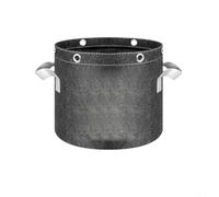 RichVibe 5-Pack Plant Grow Bags with 5 Metal Rings, Thick Nonwoven Fabric Pots with Reinforced Handles, Breathable Aeration & Drainage Balcony Garden Greenhouse(3Gal)