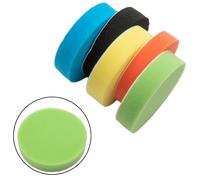 RichVibe 5-Piece 5-Inch for Flat Sponge Buffing Pads Car Polishing Kit, For 125mm Polisher, Glass Fiberglass for Stainless Steel Plastic