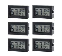 RichVibe 6-Pack High Accuracy Digital Hygrometer Thermometer for Precise Climate Control in Home Basement Closet and Fridge