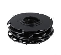 RichVibe 60009 Planting Disc Kit for EarthWay 1001-B Garden, 6 Interchangeable Plates for Radish Carrot Beans Beets Corn, sturdy Black Plastic Set