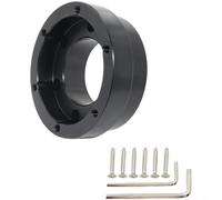 RichVibe 70mm Racing Wheel Adapter Base for Logitech G29 G920 G923, Aluminum Steering for Hub with 6-Screw Mount Sim Racing Setup, Black(Black)