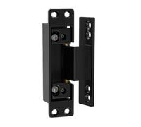 RichVibe Adjustable Zinc Alloy Concealed Door Hinge, Rust Resistant Invisible Cabinet Furniture Hardware for Indoor or Outdoor Installation, Black, 12x3x4 cm
