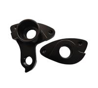 RichVibe Aluminum Rear Derailleur Gear Hanger for Mountain and Road Bike, Black Tailhook Accessory, Secure Fit for Variable Speed Bicycles, 2-Pack