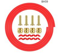 RichVibe Bike Hydraulic Disc Brake Hose Kit for Shimano BH59 BH90, 2.5m ABS and Stainless Steel Tubing with Oil Needles and Olives, Replacement Parts for Mountain and Road Cycling