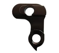 RichVibe Bike Rear Derailleur Hanger CNC Aluminium Alloy 49x37.5x8mm for Breeze and Fnhon Folding Bike Outer Installation, Black, Frame Protection and Easy Screw Mount for Cycling