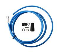 RichVibe Brake Hose Kit for Shimano BH90 for SLX M7000 M7100 XT M8000 XTR M9000 M9020 M9120 Series, 2m Rubber and Metal Hydraulic Disc Brake Line Set with Banjo Fitting and Installation Accessories