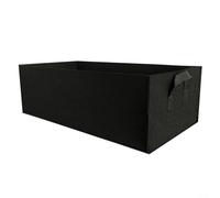 RichVibe Brand 400GSM Thickened Fabric Grow Bag with Sturdy Handles, Breathable Nonwoven Plant Pot Indoor Outdoor Garden Patio Balcony, Black(120 * 60 * 20cm)