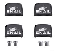 RichVibe Chainring Bolts For Road Bikes, 4pcs Aluminum Screws For Single Speed Crankset, Attractive And Practical(black)
