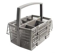 RichVibe Dishwasher Cutlery Basket Replacement Plastic Grey With Handle for Bosch SZ73100 SMZ5100 Z7863X0 11018806 232x156mm