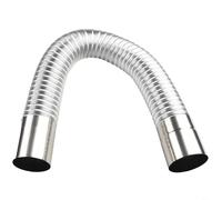 RichVibe Elbow Chimney Liner Bend Multi Flue Stove Pipe, Stainless Steel Adjustable with Telescopic Stretch Range, Heat and Wear Resistant Tube