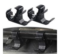 RichVibe Flashlight Holder Bracket Mount 2018-2025 and for Gladiator JT, Black ABS No-Drill for Seat Rail Mount with One-Hand Operation