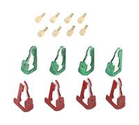 RichVibe for InterMatic T100 Series Pool Timer Switch Kit 156T1978A, 8-On/8-Off for Dial Release Clips Compatible with T101 T102 T103 T104 WH Models, for Red Green Gold Silver(Red+green)