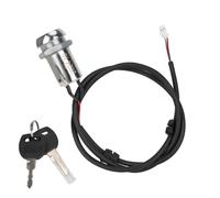 RichVibe For Kukirin G4 Electric Scooter Door Lock Replacement with 2 Steel Keys, Black Steel and Plastic for Secure Riding, Easy Install Upgrade Accessory for Commuters and Daily Travel
