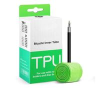 RichVibe For TPU Ultralight Bike Inner Tube 700C x 32-47C with Presta Valve 45mm, Lightweight Puncture Resistant Seamless Design, Stable Pressure for Road and Mountain Cycling, Green