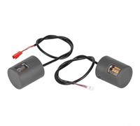 RichVibe For Xiaomi 6 Electric Scooter Left and Right Turn Signal Handlebar Accessories, Lightweight ABS Gray Indicator Lights Set