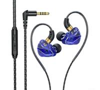 RichVibe Gaming Wired Headphones with Boom Microphone In-Ear Buds for hi Fi Sound for Smartphone Tablet - Enhanced Bass Sports Use 13x15x5mm(Black)