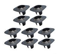 RichVibe Garden Sprinkler Head Guard Protector to Stop Sinking and Sagging, Resilient PVC Barrier Against Grass Growth and Equipment Damage, for Walkways, Green, 5 Pack(10pcs black)