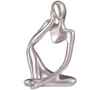 RichVibe Heart Shaped Resin Ornament, Nordic Minimalist Love Gesture Statue Home Decor, Modern Living Room Bedroom Office Tabletop Accent, Gold(N)