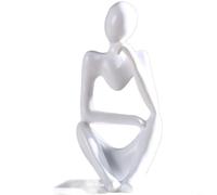 RichVibe Heart Shaped Resin Ornament, Nordic Minimalist Love Gesture Statue Home Decor, Modern Living Room Bedroom Office Tabletop Accent, Gold(F)