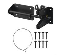 RichVibe Heavy Duty Automatic Gate Latch with Self Locking Gravity Design Carbon Steel for Wooden Fence Metal Gates Pool Garden Gates