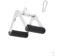 RichVibe Lat Pulldown Handle Cable Machine, for 360 Swivel High Pull Down Bar with Thickened Grip, Steel TPE Back Training Attachment Seated Row Home Gym Fitness Equipment, Black(103)