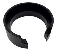 RichVibe Magnetic Aluminum Coffee Dosing Ring Funnel for Gemilai 9010B/C for Eureka Grinder H les Anti-Spray Accessory for Espresso Preparation Silver(Black)
