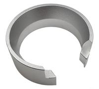 RichVibe Magnetic Aluminum Coffee Dosing Ring Funnel for Gemilai 9010B/C for Eureka Grinder H les Anti-Spray Accessory for Espresso Preparation Silver(Silver)