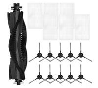 RichVibe Main Roller Brush Assembly with Corner Cleaning Side Brushes and High Efficiency HEPA Filters for Vexilar for W7 W9 W11 W15 for CLEANOVA Robot Vacuum Cleaner, 1 Set(B)