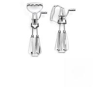 RichVibe Manual Hand Crank Mixer Kitchen Use, for Stainless Steel for Egg Beater Baking, Dough, Cream with Adjustable Speed, for Large 31 cm,