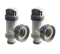 RichVibe Pool Plunger Valve for Intex with 2 Pool Plunger Valve 2 Hose O-rings 2 Step Washers for 10747 Pump Water Flow Control Valve