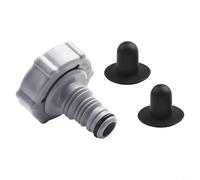 RichVibe Replacement Black Drain Valve for Pool Hose Adapter with 32 mm Connector for P6H1419 Plastic nd Construction for Easy Water Drainage(B)