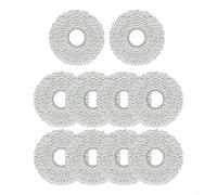 RichVibe Replacement Mop Cloth Kit For Karcher Rcv For 5 Plus Robot Vacuum, High-Absorbency Microfiber Pads For Pet Hair And Daily Home Cleaning(10 PACK)