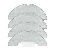 RichVibe Replacement Mop Pads Microfiber Cleaning Cloths for exilar for W7 W9 W11 for CLEANOVA for W7 W11 W15 Robot Vacuum Accessories for Hard Floor Deep Clean Washable Reusable 4/10 Pack(4 PACK)