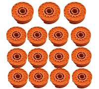 RichVibe Replacement Trimmer Spool & Line 15 Pack for McGregor MET6032 MET4530 MET3525 WG119E Compatible for Worx for MacAlister Models 1.5mm 3meter Length