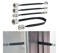 RichVibe SO239 to PL259 UHF Adapter 50 Ohm Coaxial Extension Cable for Door and for Flat Applications, 25 cm