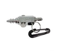 RichVibe Stainless Steel Air Nozzle for Scuba Diving Inflator Hose Easy Attach Clip for Precision Cleaning and Air Bed Inflation Silver Diving Tool 3.15 Inch