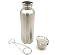 RichVibe Stainless Steel Camping Water Bottle Cup with Hanging Hook for Outdoor Survival, 350ml 500ml 750ml Cooking Pot for Hiking Bushcraft and Backpacking Adventures