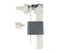 RichVibe Toilet Fill Valve, Space Saving Bathroom Inlet Valve System For Wall Hung Toilet Concealed Water Tank With Dual Size Connector White(3/8 in)