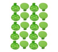 RichVibe Trimmer Spool Cover, 2/10/20PCS ABS Trimmer Spool Cap Replacement Parts for Greenworks trimmers Model 3411546A-6(20PCS)