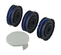 RichVibe Trimmer Spool For RLT4027, RLT4125, RLT5027, RLT5127, RLT6030, RLT6130 String Trimmer, Replacement Replacement Nylon Cord Spools And Covers(3 Spools +1 Covers)