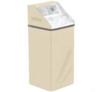 RichVibe Water Softener for Tank Cover with Clear PVC Window, Triple Layer for Insulation 600D Oxford Cloth, Zippered Outdoor Protector with Handles, Khaki 19.5x20.5x47 Inch