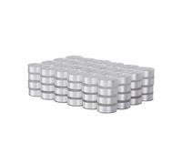 RICHWORD 144pcs 75D/2 (60WT) Size A Prewound Bobbins, White Plastic Sides Class 15 Bobbin Thread for Single Needle Embroidery and Sewing Machine, 130 Yards