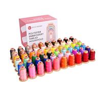RICHWORD Polyester Embroidery Thread Kit 60 Colors 800M (550Y) Each Spool, for Embroidery Machines and Sewing Machines