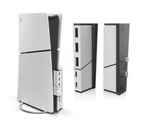 RICIPUSO 5 Ports USB Hub Only for PS5 Slim Console Disc ＆ Digital 2023, High-Speed Extra USB Port Extender for PS5 Slim Accessories, with 2 Type C + 3 USB-A 2.0