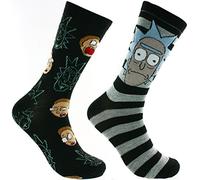 Rick And Morty 2 Pack Casual Crew Socks (RM1)