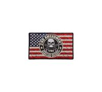 Rick and Morty 2nd Amendment Flag Iron On Patches - Embroidered Artwork Sew On Patch 4"""" x 2""""