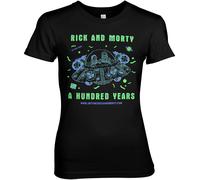 Rick And Morty A Hundred Years Girly Tee Damen T-Shirt Black